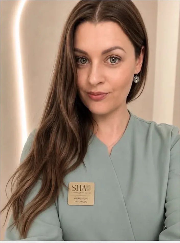 Dominika Kościelniak w gabinecie SHA